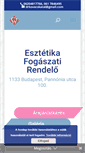 Mobile Screenshot of esztetikafogaszat.hu